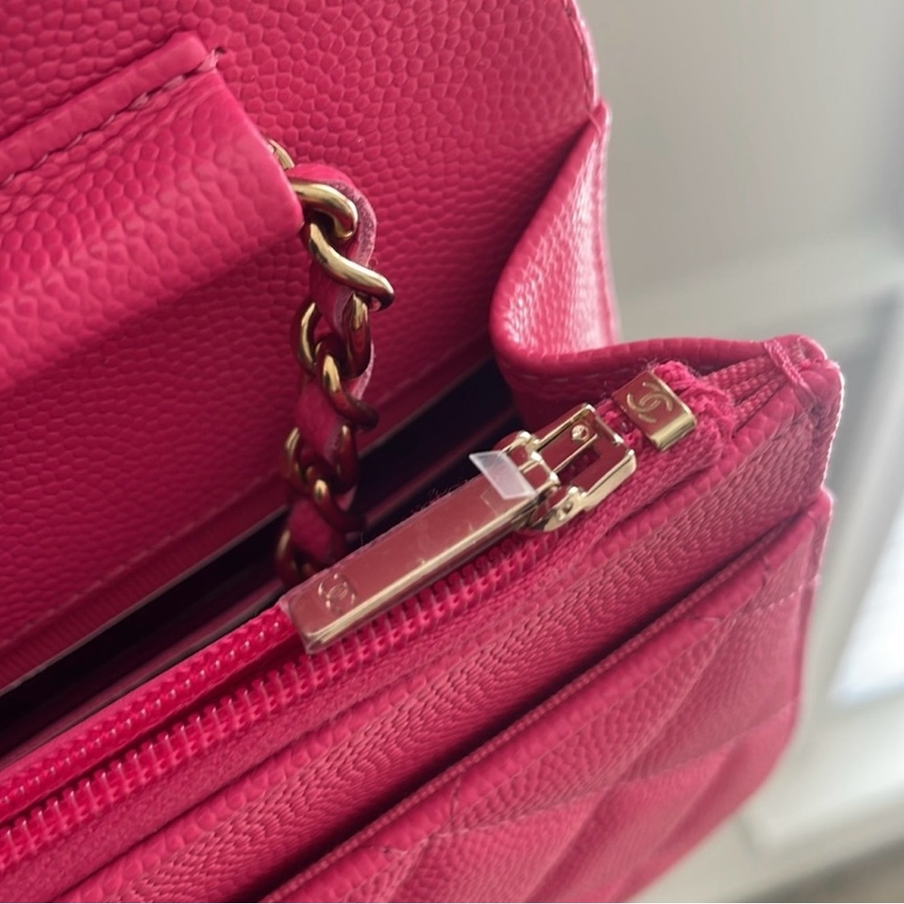 Authentic Chanel woc caviar pink bag - Picture 11 of 14